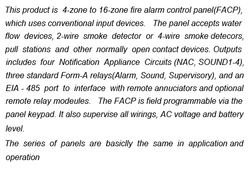 Conventional Fire Alarm Control Panel YJ-1000