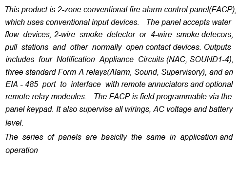 Fire Alarm Control Panel YJ-1002